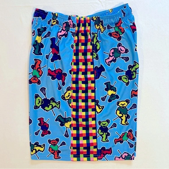 Grateful Dead Lacrosse Shorts Mens Large Dancing Bears Lax Dynamic Team Sports - Picture 3 of 4